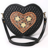 American Darling Canteen Hand Tooled Genuine Leather women bag western handbag purse