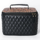 American Darling Jewelry Case Hand Tooled Hair-On Genuine Leather Women Bag Western Handbag Purse