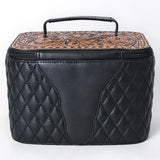 American Darling Jewelry Case Hand Tooled Hair-On Genuine Leather Women Bag Western Handbag Purse