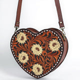 American Darling Canteen Hand Tooled Genuine Leather women bag western handbag purse