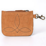 American Darling Coin Purse Hand Tooled Genuine Leather Women Bag Western Handbag