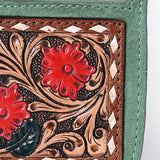 American Darling Coin Purse Hand Tooled Genuine Leather Women Bag Western Handbag