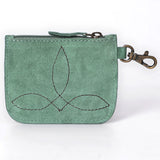 American Darling Coin Purse Hand Tooled Genuine Leather Women Bag Western Handbag