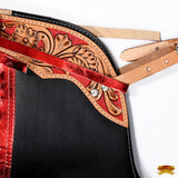 Hilason Pro Rodeo Bull Riding Chaps Western Leather Kids