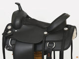 Hilason Western Horse Flex Tree Saddle Cordura Synthetic Trail Pleasure Black