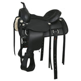 Hilason Western Horse Flex Tree Saddle Cordura Synthetic Trail Pleasure Black