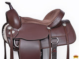 Hilason Western Horse Flex Tree Saddle Cordura Synthetic Trail Pleasure Brown