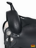 Hilason Western Horse Flex Tree Saddle Cordura Synthetic Trail Pleasure Black