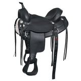 Hilason Western Horse Flex Tree Saddle Cordura Synthetic Trail Pleasure Black