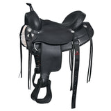 Hilason Western Horse Flex Tree Saddle Cordura Synthetic Trail Pleasure Black - Hilason