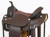 Hilason Western Horse Flex Tree Saddle Cordura Synthetic Trail Pleasure Brown