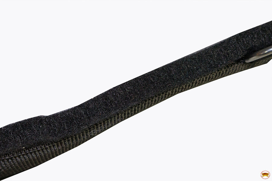 HILASON Western Horse Felt Lined Straight Saddle Cinch Girth with Stainless Steel Buckle Black
