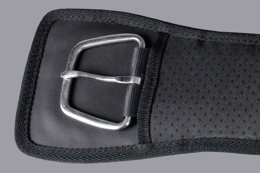 HILASON Western Horse Saddle Girth Anti Slip Grip Neoprene Cinch Black | Breathable 24-Inch