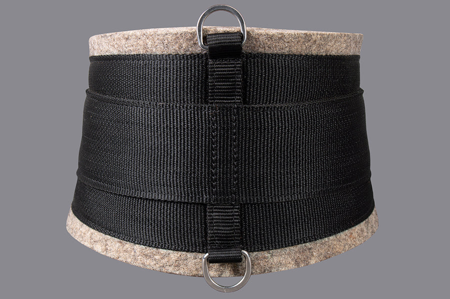 HILASON Western Horse Heavy Duty Felt Saddle Girth Cinch Black/Grey 36 Inch