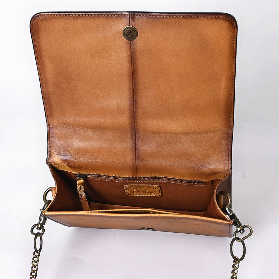 American Darling Clutch Full Grain Genuine Leather Western Women Bag Handbag Purse | Purses for Cute