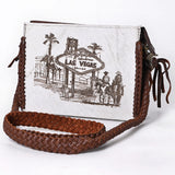 American Darling Clutch Hair-On Genuine Leather Women Bag Western Handbag Purse