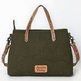 American Darling Western Leather Handbag with Hand-Tooled Accents, Genuine Leather, Adjustable Strap, Everyday Use, Durable & Stylish for Women