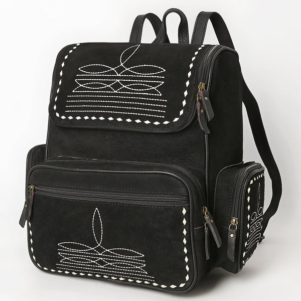 American Darling Genuine Suede Backpack Bag | Western Boot Stitched Bag - Uhorse