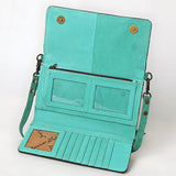 American Darling Western Small Cross Body Suede Genuine Leather Handbag Purse Wallet Bag For Women Girls Black | Handbags