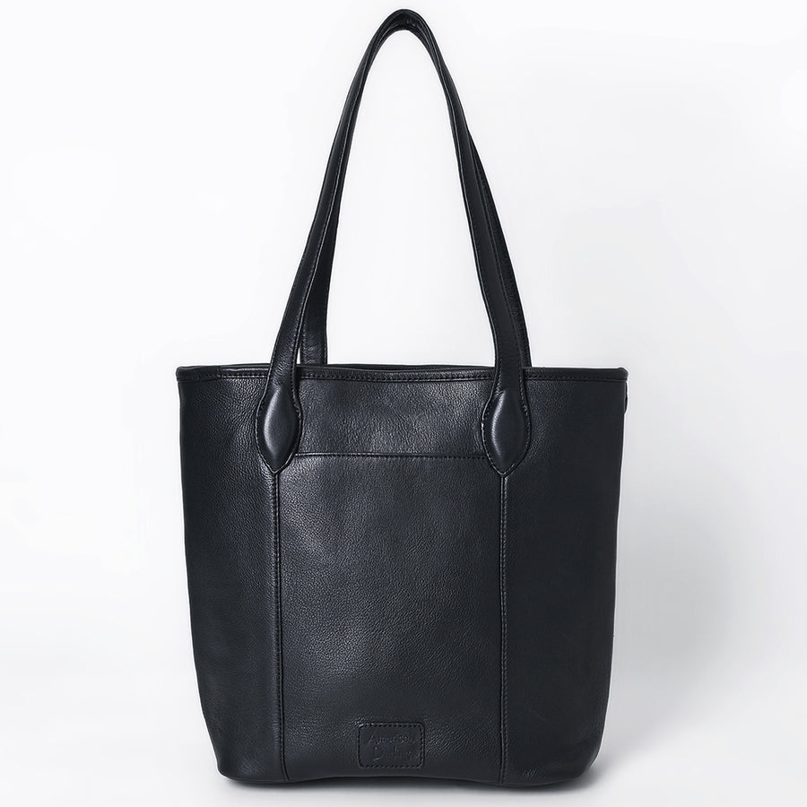 American Darling Women's Quilted Hand Tooled Floral Carved Genuine Leather Tote Bag Eco-Friendly Full Grain Western Purse