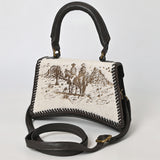 American Darling Cross Body Hair-On Genuine Leather Women Bag Western Handbag Purse - Uhorse
