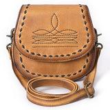 American Darling Crossbody Hand Tooled Genuine Leather women bag western handbag purse