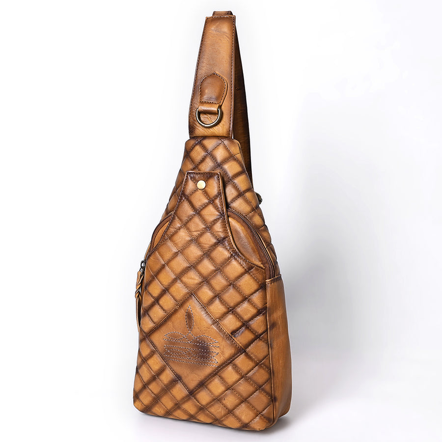 American Darling Sling Genuine Leather Women Bag Western Handbag Purse