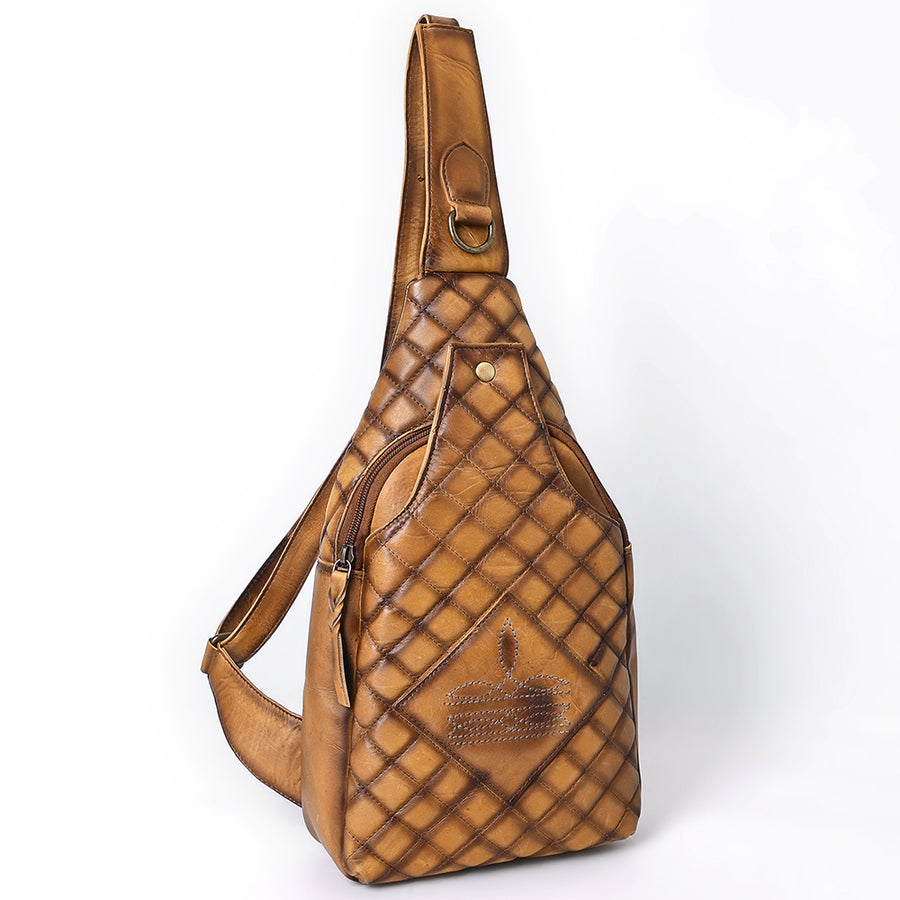 American Darling Sling Genuine Leather Women Bag Western Handbag Purse - Uhorse