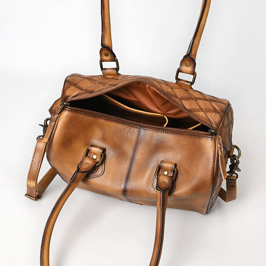 American Darling Cross Body I Hand Tooled Hair-On Genuine Leather Women Bag Western Handbag Purse