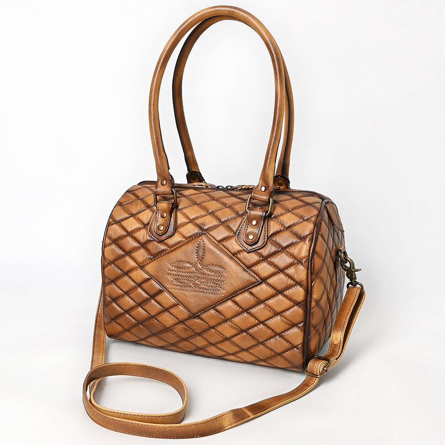 American Darling Cross Body I Hand Tooled Hair-On Genuine Leather Women Bag Western Handbag Purse - Uhorse