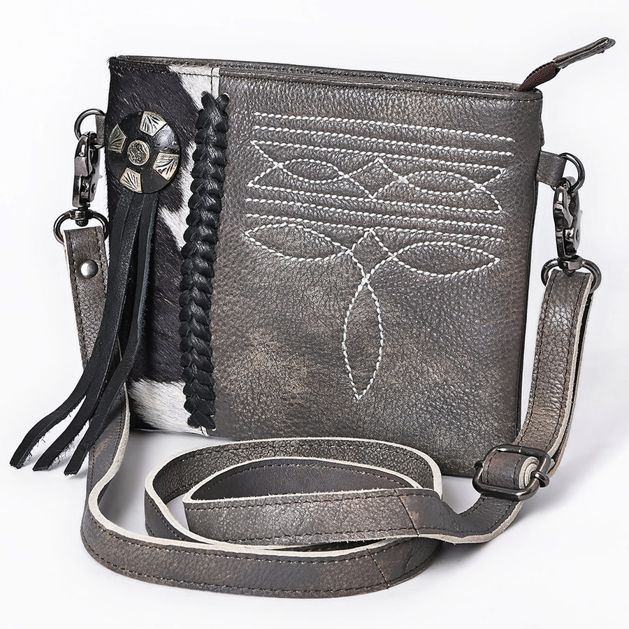 American Darling Crossbody Hair On Genuine Leather Western Women Bag Handbag Purse | for Cute - Uhorse