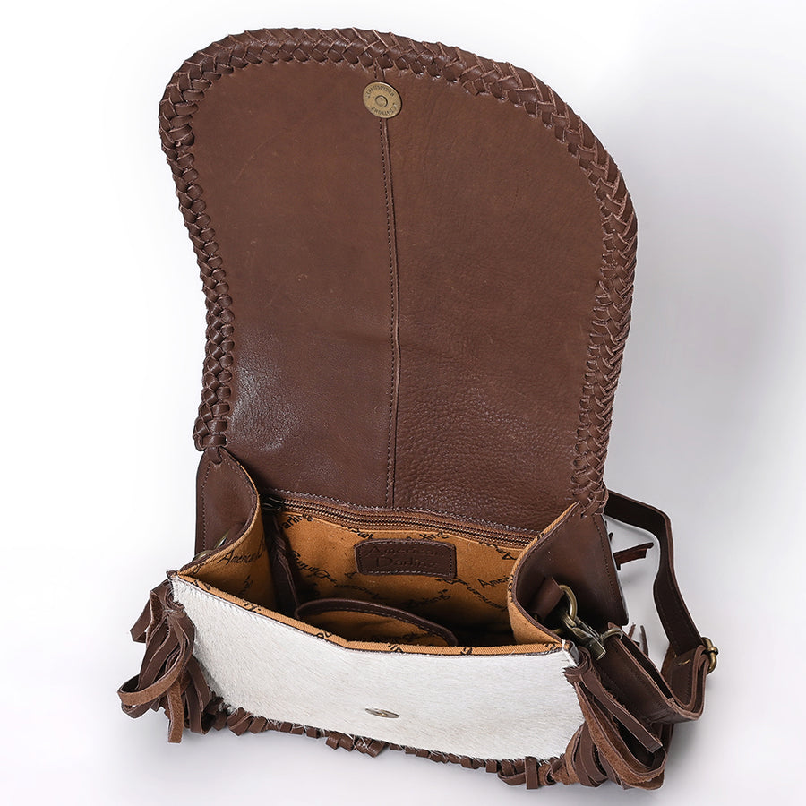 American Darling Crossbody Hair On Full Grain Genuine Western Leather Women Bag | Handbag Purse for Cute