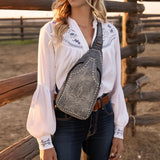 American Darling Sling Genuine Leather Women Bag Western Handbag