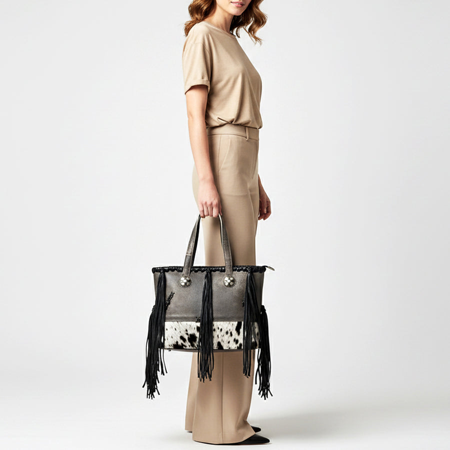 American Darling Tote Hair On Genuine Leather Women Bag Western Handbag