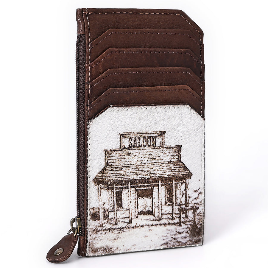 American Darling Card-Holder Stylish Hair-On Genuine Western Leather Women and Men - Uhorse