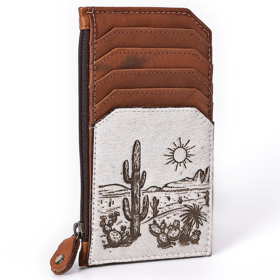 American Darling ADCCM101Q Card-Holder Hair On Genuine Leather women by Hilason – Cowboy and equestrian accessories