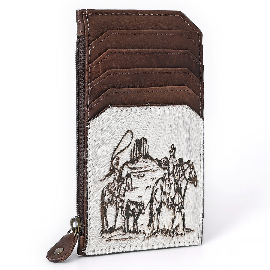 American Darling ADCCM101S Card-Holder Hair On Genuine Leather women by Hilason – Cowboy and equestrian accessories