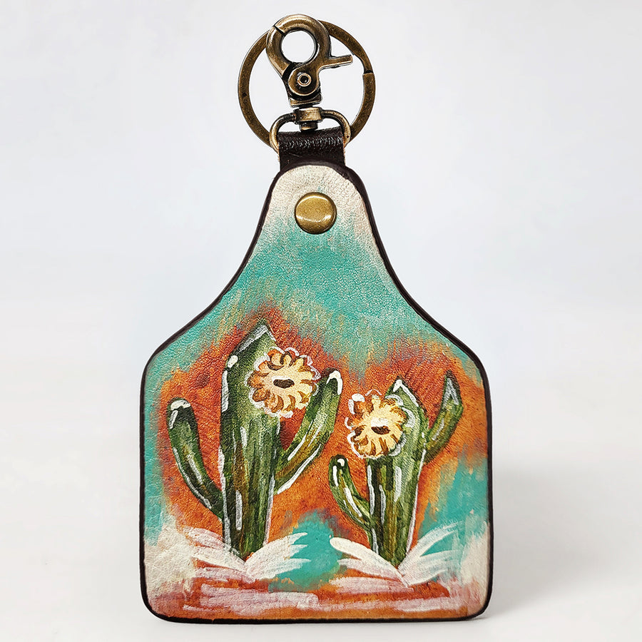 American Darling ADKRM144 Hand Painted Genuine Leather Keyring – by Hilason – Cowboy and equestrian accessories