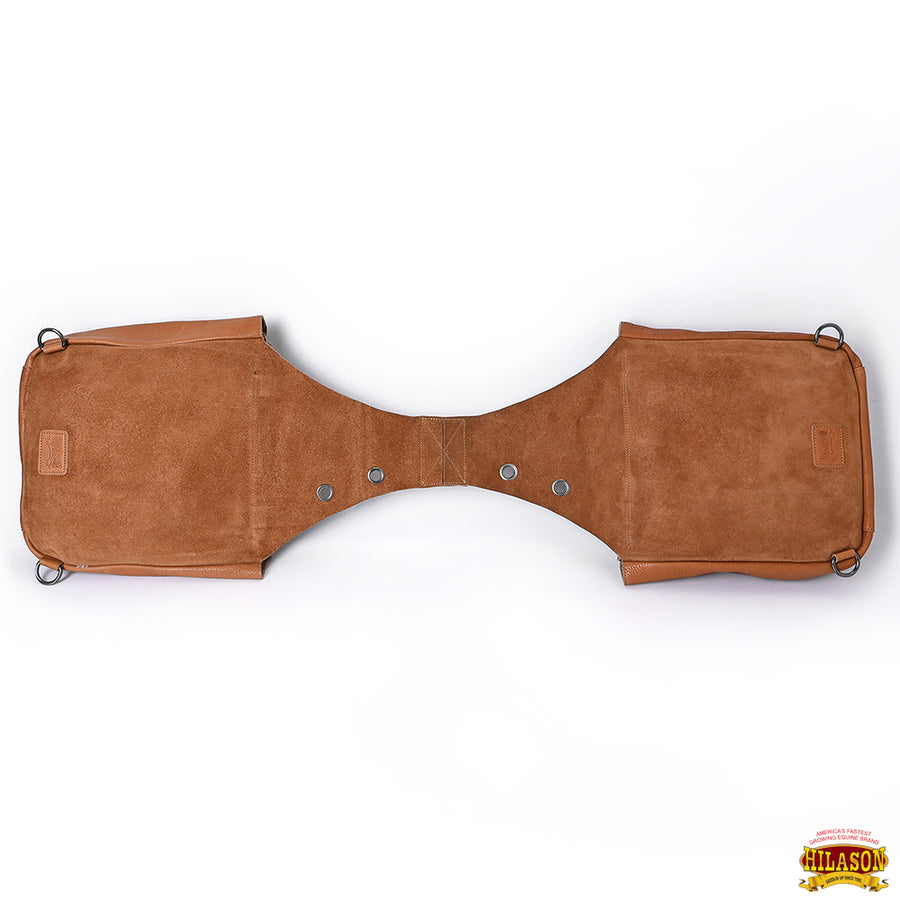 HILASON Soft Leather Horse Saddle Bag Brown | Equestrian Western Adjustable Closure