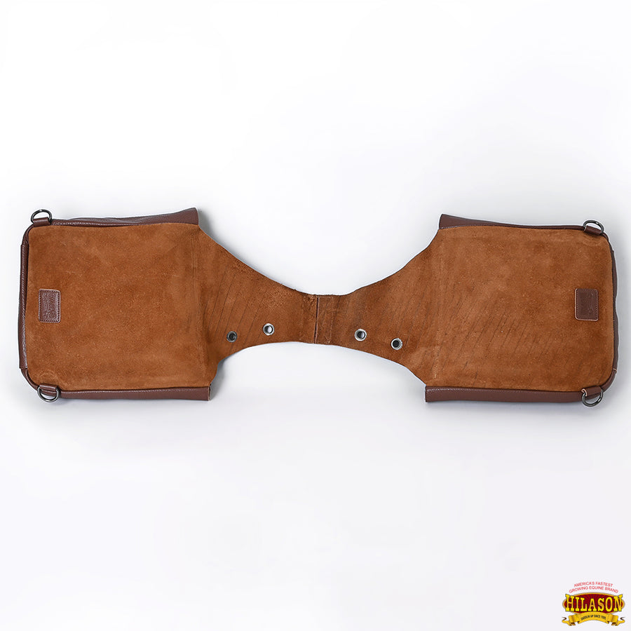 HILASON Soft Leather Horse Saddle Bag Brown | Equestrian Western Adjustable Closure