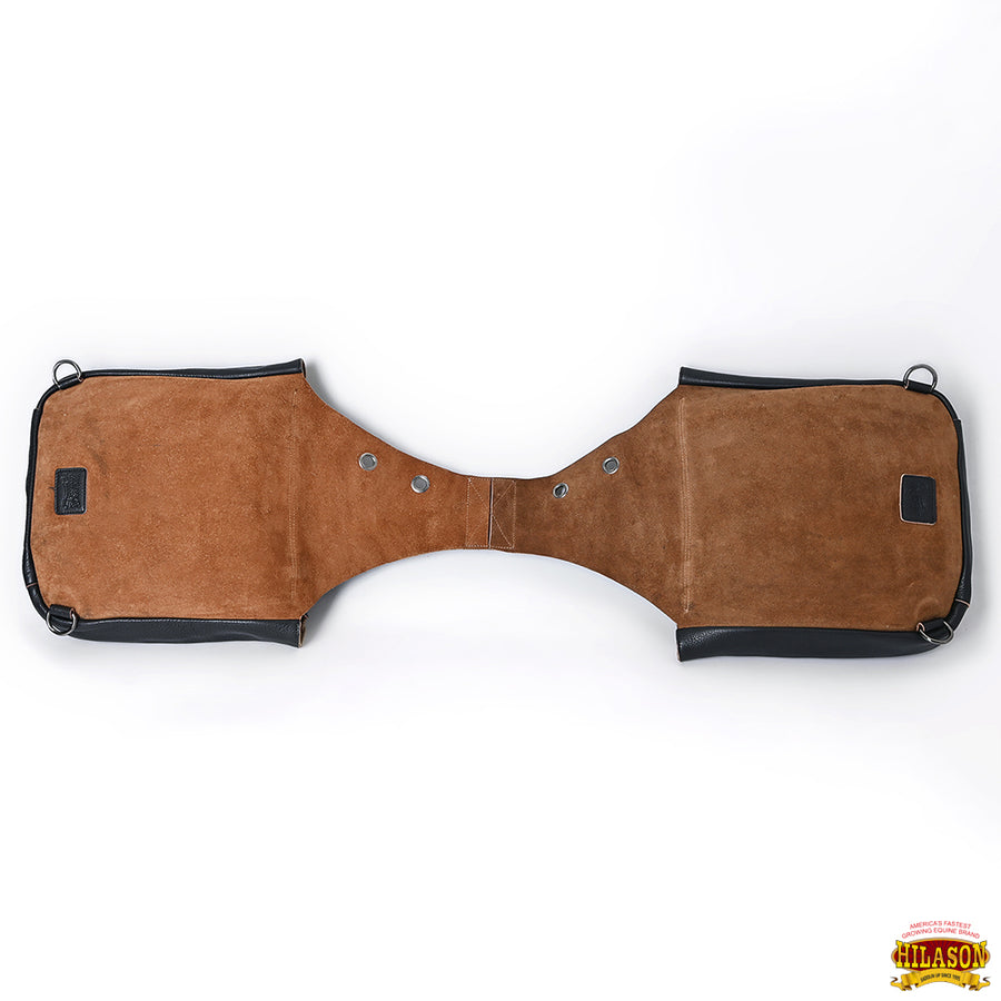 HILASON Soft Leather Horse Saddle Bag Brown | Equestrian Western Adjustable Closure