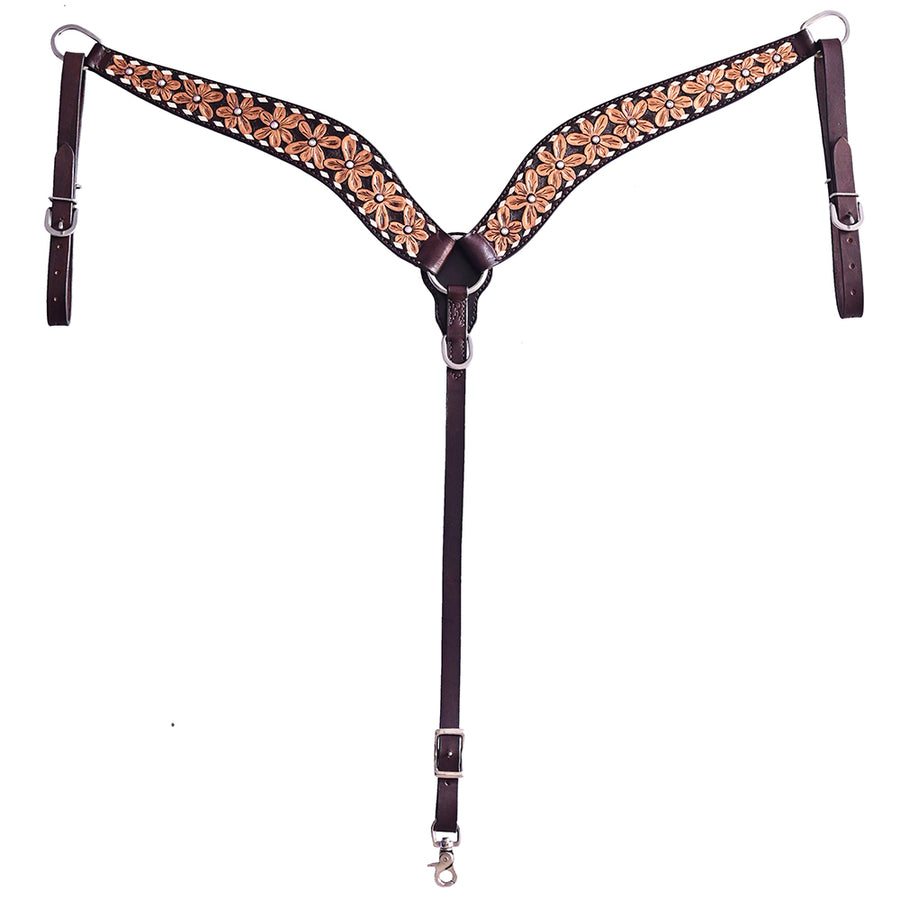 COMFYTACK H. Floral Hand Carved Headstall Breast Collar Genuine by Hilason – Cowboy and equestrian accessories
