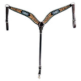 Hilason H. Floral Hand Carved American Leather Breast Collar Headstall by Hilason – Cowboy and equestrian accessories