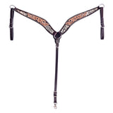 Hilason H. Floral Hand Painted American Leather Breast Collar by Hilason – Cowboy and equestrian accessories