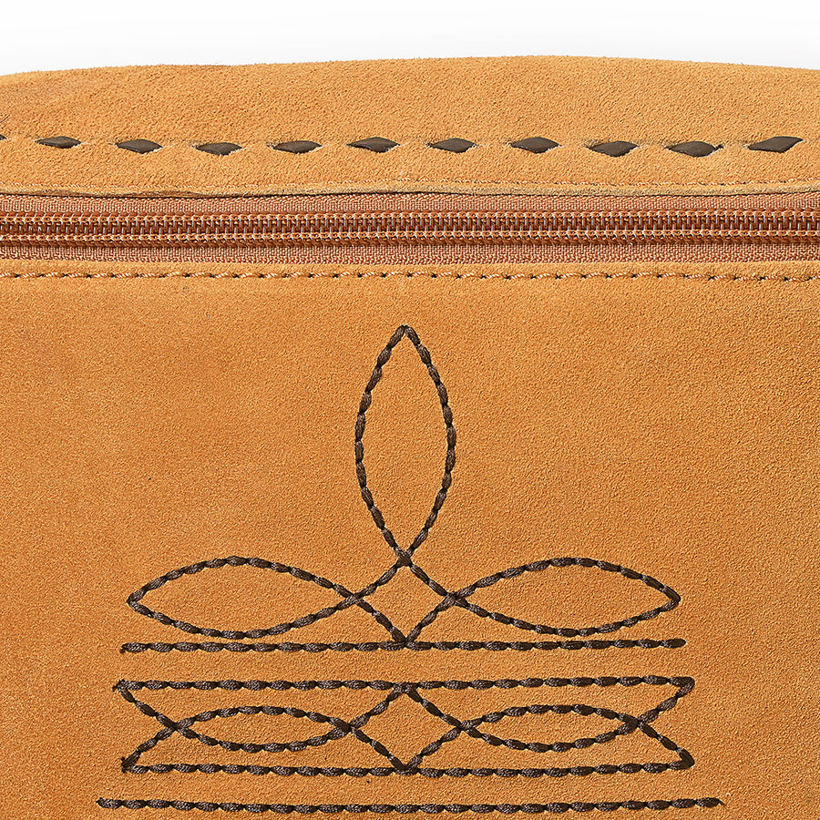 American Darling Women's Genuine Suede Leather Buck Stitched Cross body Bag Eco-Friendly Full Grain Western Purse