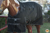 84 In HILASON 1200D Winter Waterproof Poly Horse Turnout Blanket Black