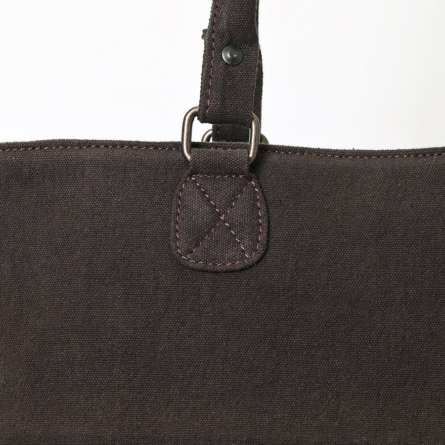OHLAY Tote Hair On Upcycled Canvas Genuine Leather Women Bag Western Handbag Purse
