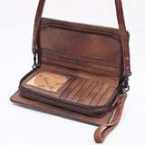 American Darling Western Small Cross Body Genuine Suede Leather Handbag Purse Wallet Bag For Women