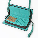 American Darling Western Small Cross Body Genuine Suede Leather Handbag Purse Wallet Bag For Women