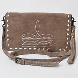 American Darling Western Small Cross Body Genuine Suede Leather Handbag Purse Wallet Bag For Women